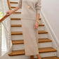 Knitted High Neck Sweater Two Pieces Dress