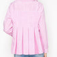 Pink Striped Shirt Top