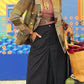 Fashion Button Up Patchwork Tweed Blazer