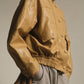 Faux-Leather Bomber Jacket