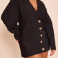 Fashion V Neck Blazer Dress