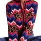 Mixed Print Jacquard Cardigan