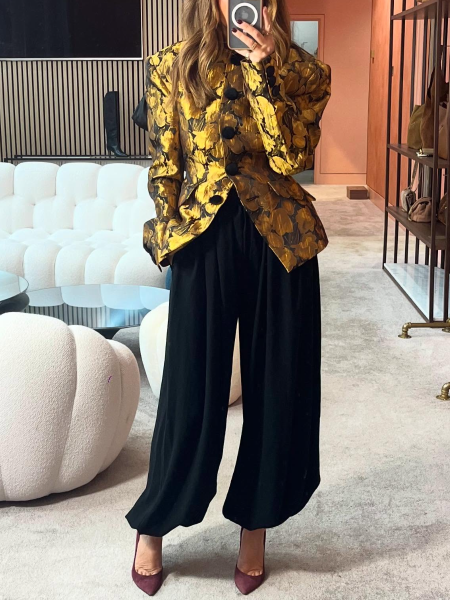 Wanda Metallic Jacquard Blazer