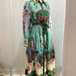 Multi Evergreen Shirtdress