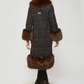 Faux Fur Wool Coat