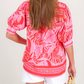 Patricia Red Short Sleeve Top