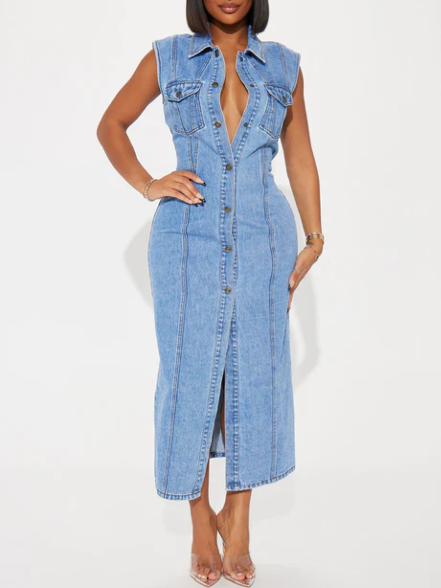 Tallahassee Denim Maxi Dress