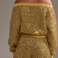 Metallic Knit Shoulder Suit