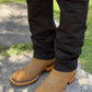 British Suede Square Toe Cowboy Boots