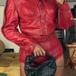 Detachable Belt Buttons PU Jacket
