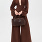 Deep V Neck Bubble Sleeve Jumpsuit