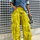 Fashion Pockets High Waist Long Pants