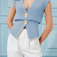 Knit Sweater Sleeveless V Neck Cardigans