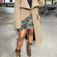 Woolen Irregular Asymmetric Coat