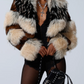 Portia Cropped Faux Fur Jacket