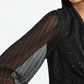 Women's Glitter Ruffle Maxi Dress