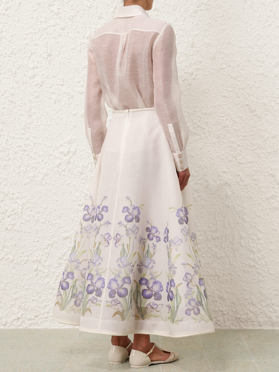 Linen Flower Two Piece Set