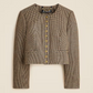 Houndstooth Wool Blend Lady Jacket