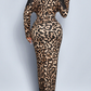 Women's Leopard Print Body Dress