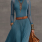 Velvet Mesh Sleeve Maxi Dress