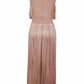 Nude Pink Tassel Midi Dress