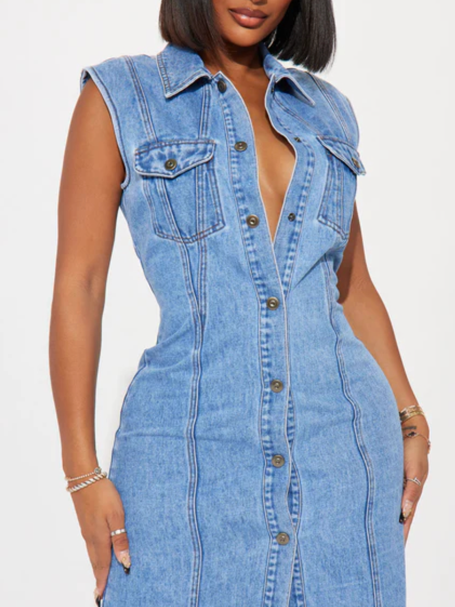 Tallahassee Denim Maxi Dress