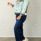 Denim Print Long Sleeve Jacket