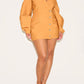 Fashion V Neck Blazer Dress