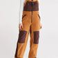 Adjustable Buckle Straps Zip Up Pockets Ski Wear Jumpsuit