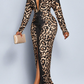 Women's Leopard Print Body Dress
