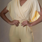 Elegant V-Neck Chiffon Jumpsuit