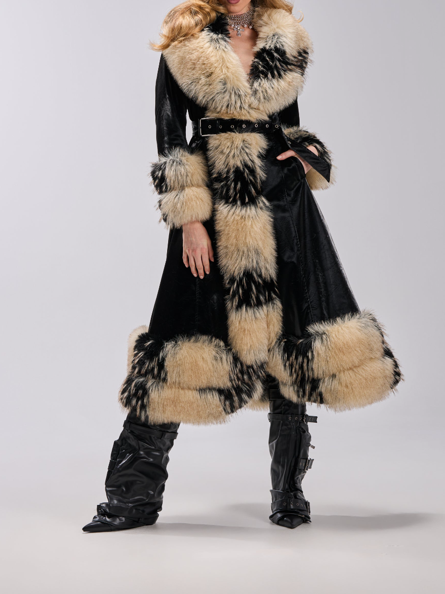 Velvet Faux Fur Jacket