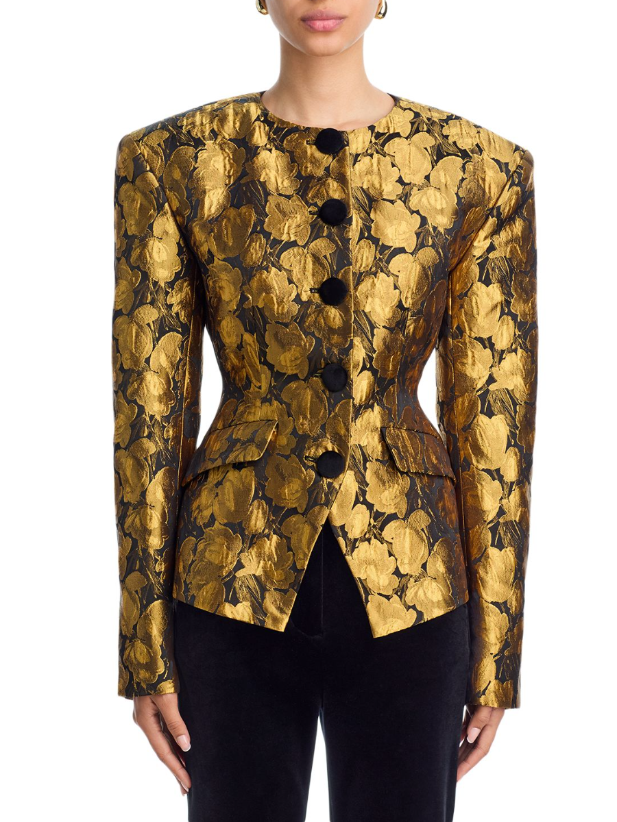 Wanda Metallic Jacquard Blazer
