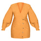 Fashion V Neck Blazer Dress