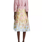 Mixed Media Floral Jacquard Shirt Dress