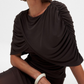 Draped Overlap Cape Top