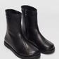 Women's Leather Side Zipper Boots