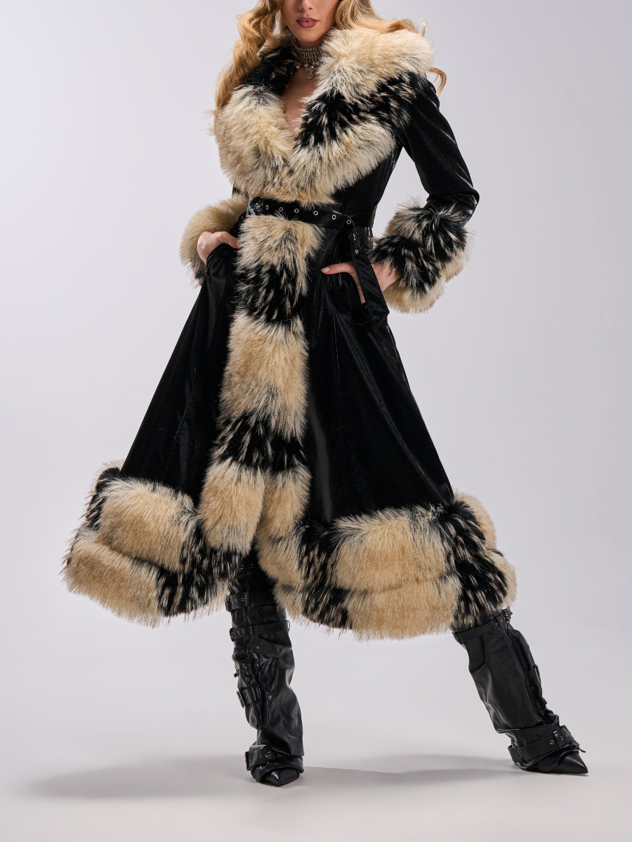 Velvet Faux Fur Jacket