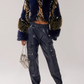 Mixed Animal Print Faux Fur Jacket