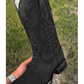 (⏰Last Day Promotion $30 OFF)Black Python Leather Boots