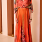Elegant V-neck Chiffon Maxi Dress