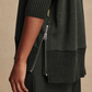 High-Neck Side Zipper Sweatshirt and Pants Set