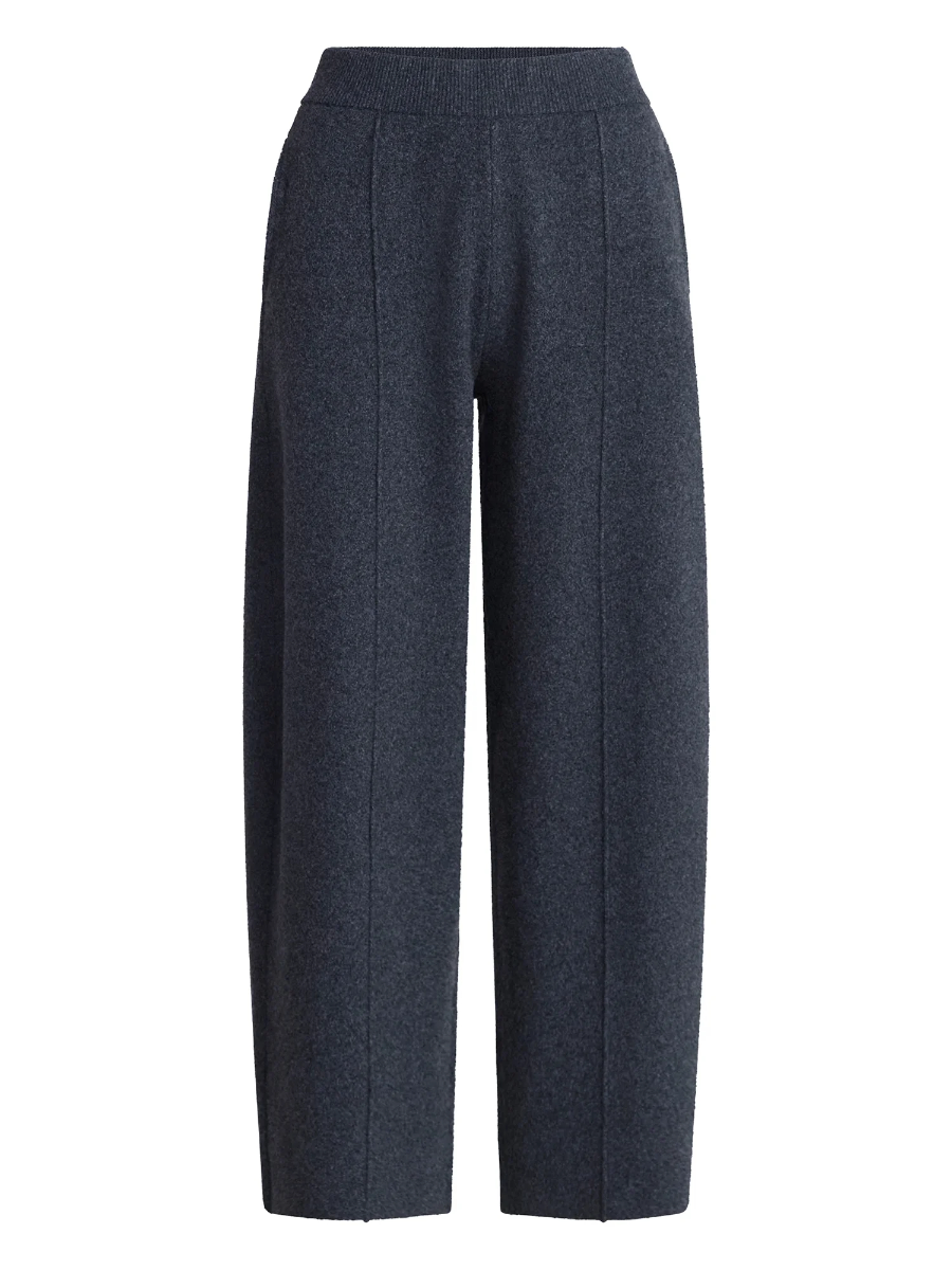 V Neck Cardigan Sweater and Knit Barrel Pants