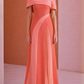 Elegant Off-Shoulder Pleated Dress