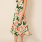 Spring Blooms Sleeveless Midi Dress