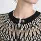 Wool Blend Fair Isle Cardigan