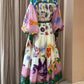 Multi Long Sleeve Dress