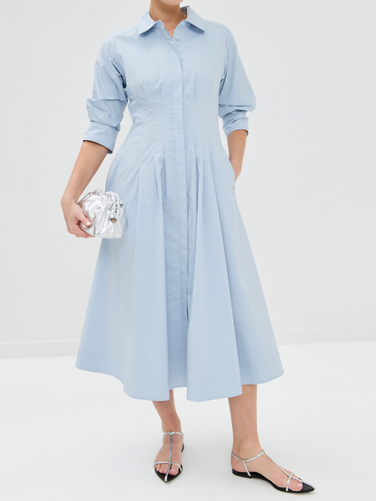 Jazz Pintuck Midi Dress