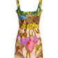 Hand-embroidered Bee Motif Mini Dress