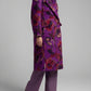 Wide Lape Printed Long Coat